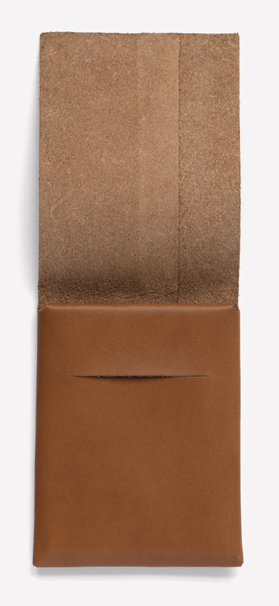 Maharam, Folded Leather Pouch Small, $95